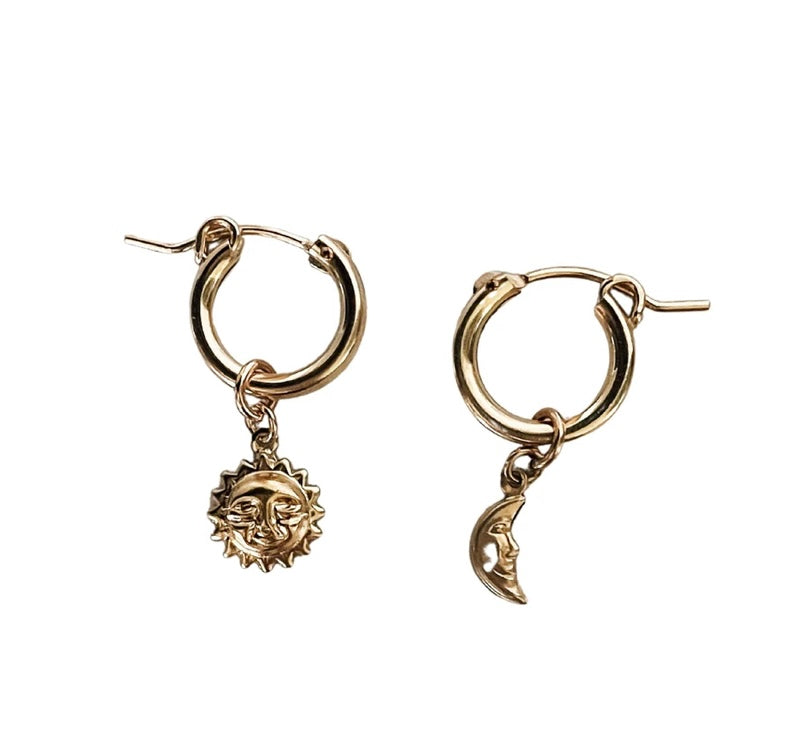 Eclipse 14k Gold Filled Hoop Earrings Raquel Rosalie