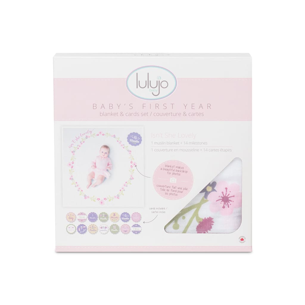 Baby's 1st Year Milestone Blankets Lulujo
