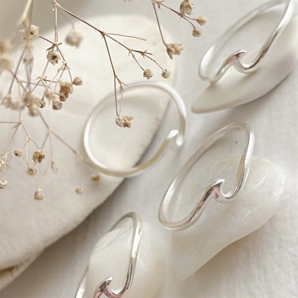 Wave Ring Sterling Silver ea