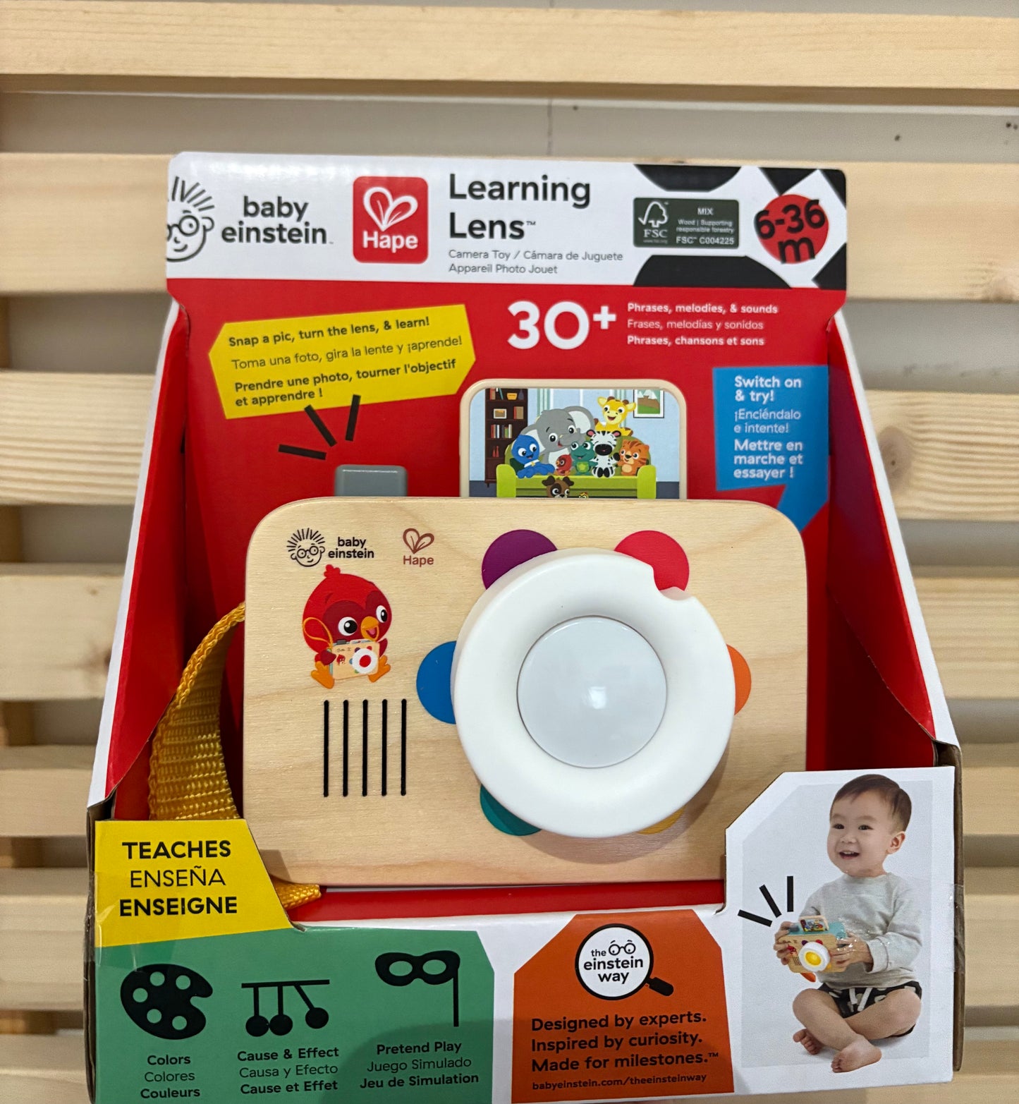 HAPE Learning Lens Toy Camera Baby Einstein 6-36m