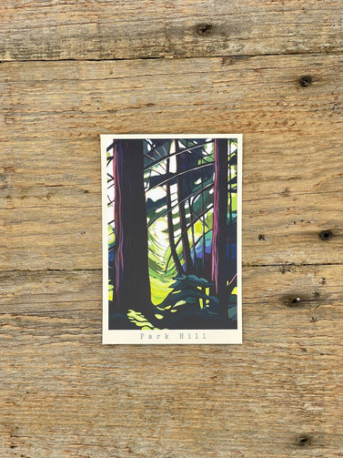 Colorful abstract painting on a wooden surface