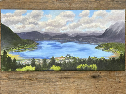 Canvas print of Salmon Arm Valley
