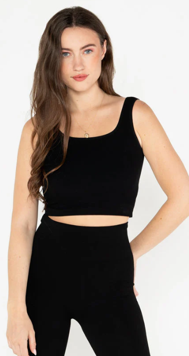 Bamboo Rib Square Neck Tank - C'est Moi