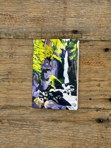 Bekis art wee waterfall greeting card