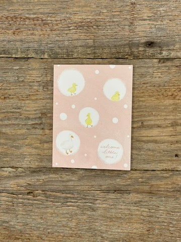 Card with ducks and bubbles