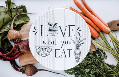 love what you eat bowl cover
