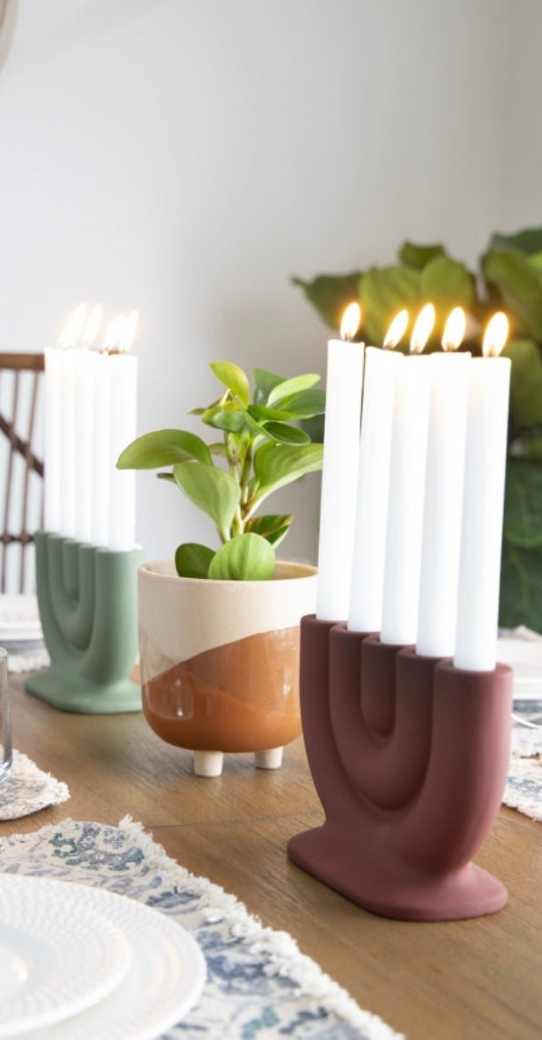 Tapered Candle Holder U Shaped BBL ea
