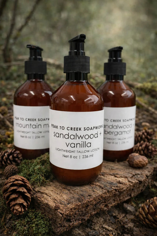 Peak To Creek Soap Works Lightweight Tallow Lotion