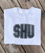 Lake & Life - SHU Varsity Unisex Crew - White/Grey
