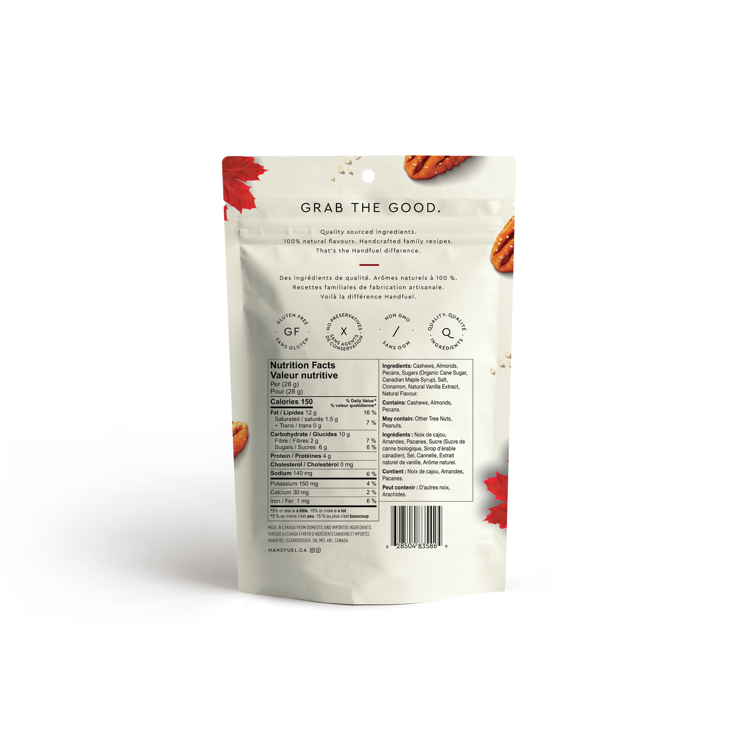 Canadian Maple Deluxe Mixed Nuts 12 x 120g