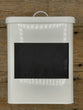 White Bin with Chalk board