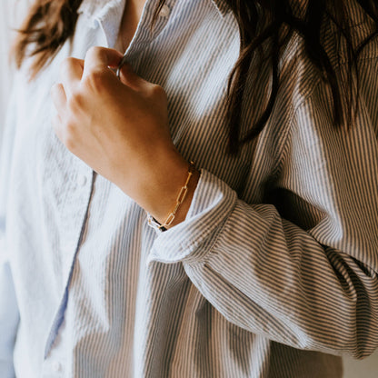 Bold Paperclip Bracelet
