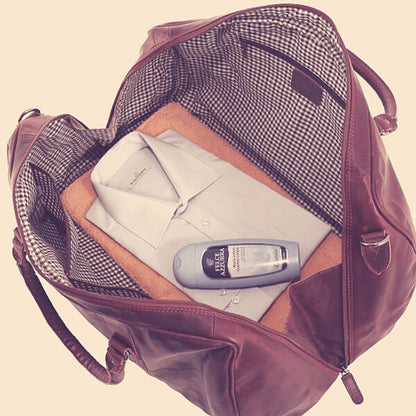 Leather Overnight Travel Bag