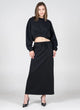 Cest Moi Fleece Lined Midi Skirt