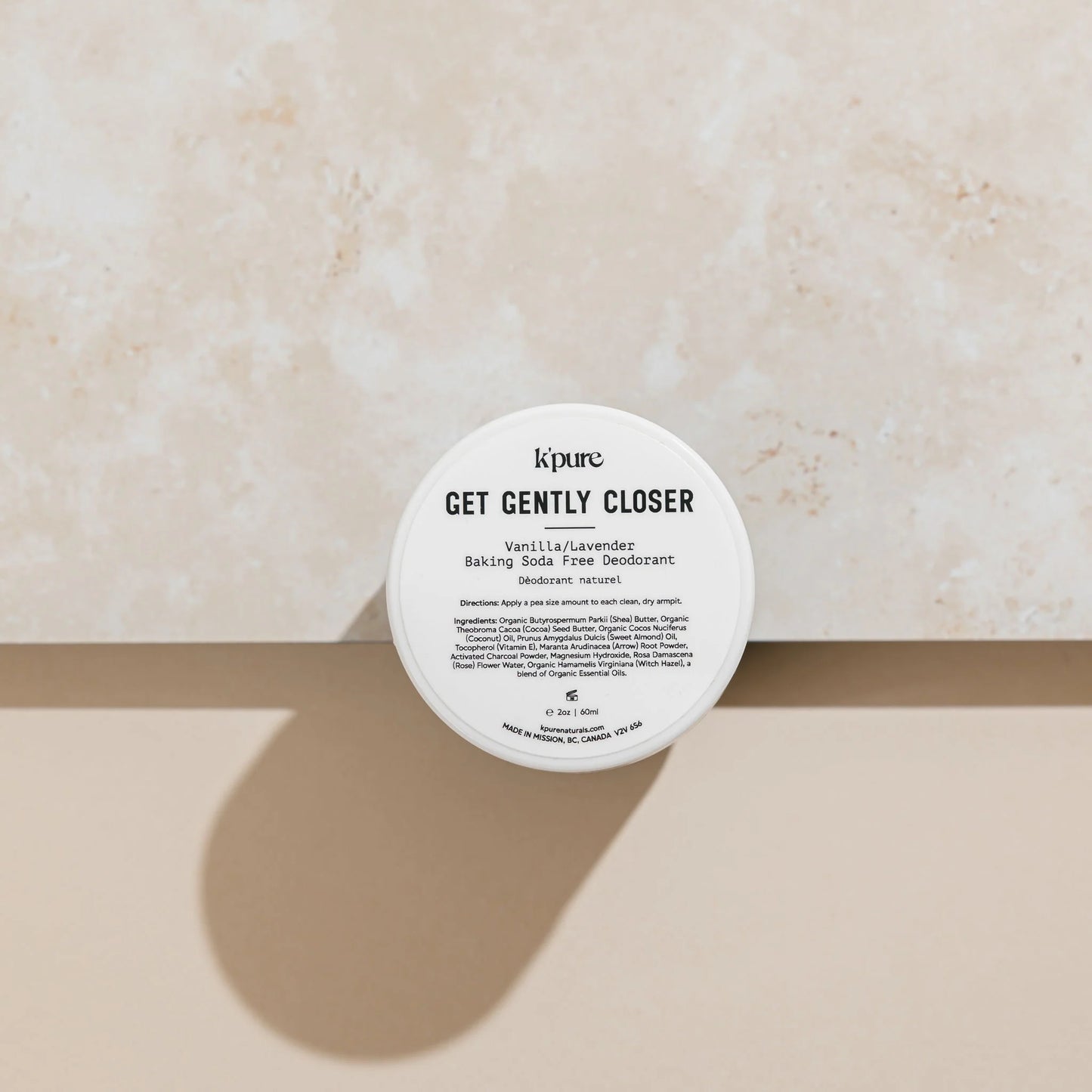 Get Gently Closer - Natural Baking Soda Free Deodorant - K'pure