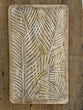 Carved Fern Wooden Tray