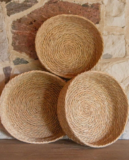Seagrass Basket Trays Set of 3