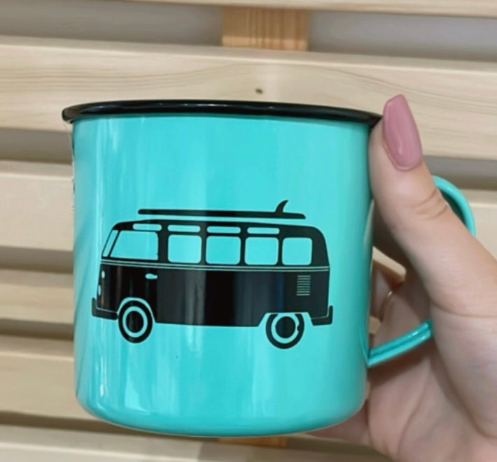 Enamel Camp Mug - Retro Kitchen
