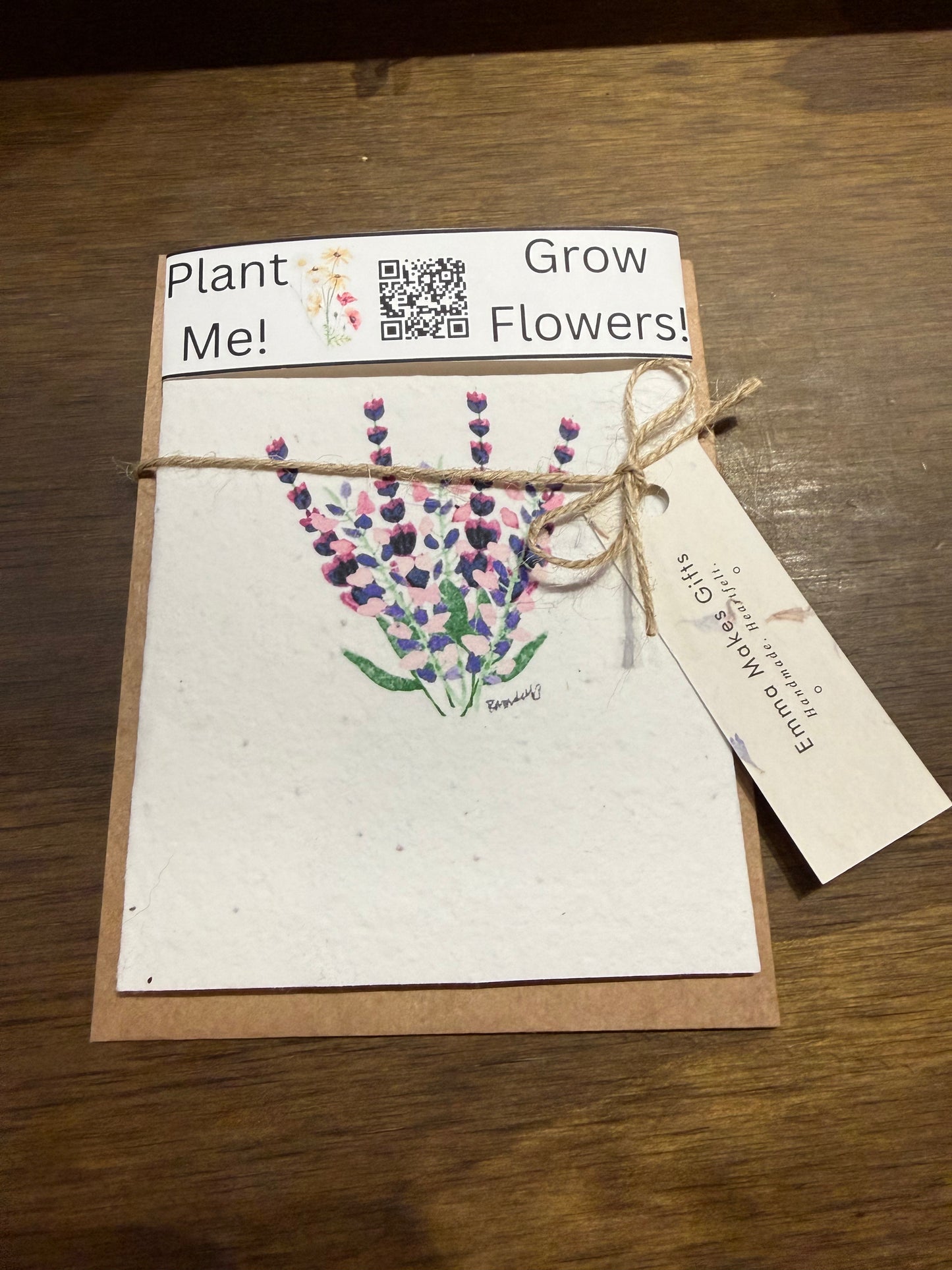 Handpainted Watercolor Cards on Plantable Paper