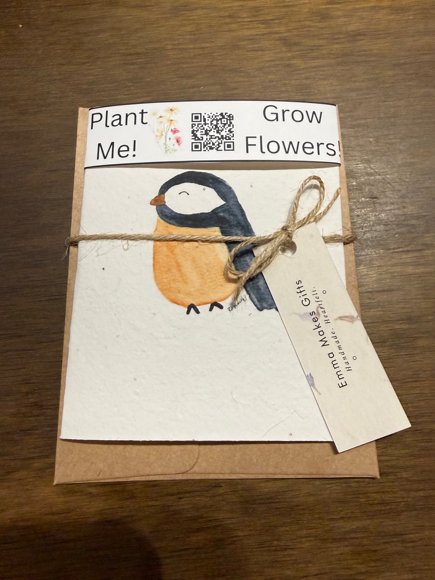 Handpainted Watercolor Cards on Plantable Paper