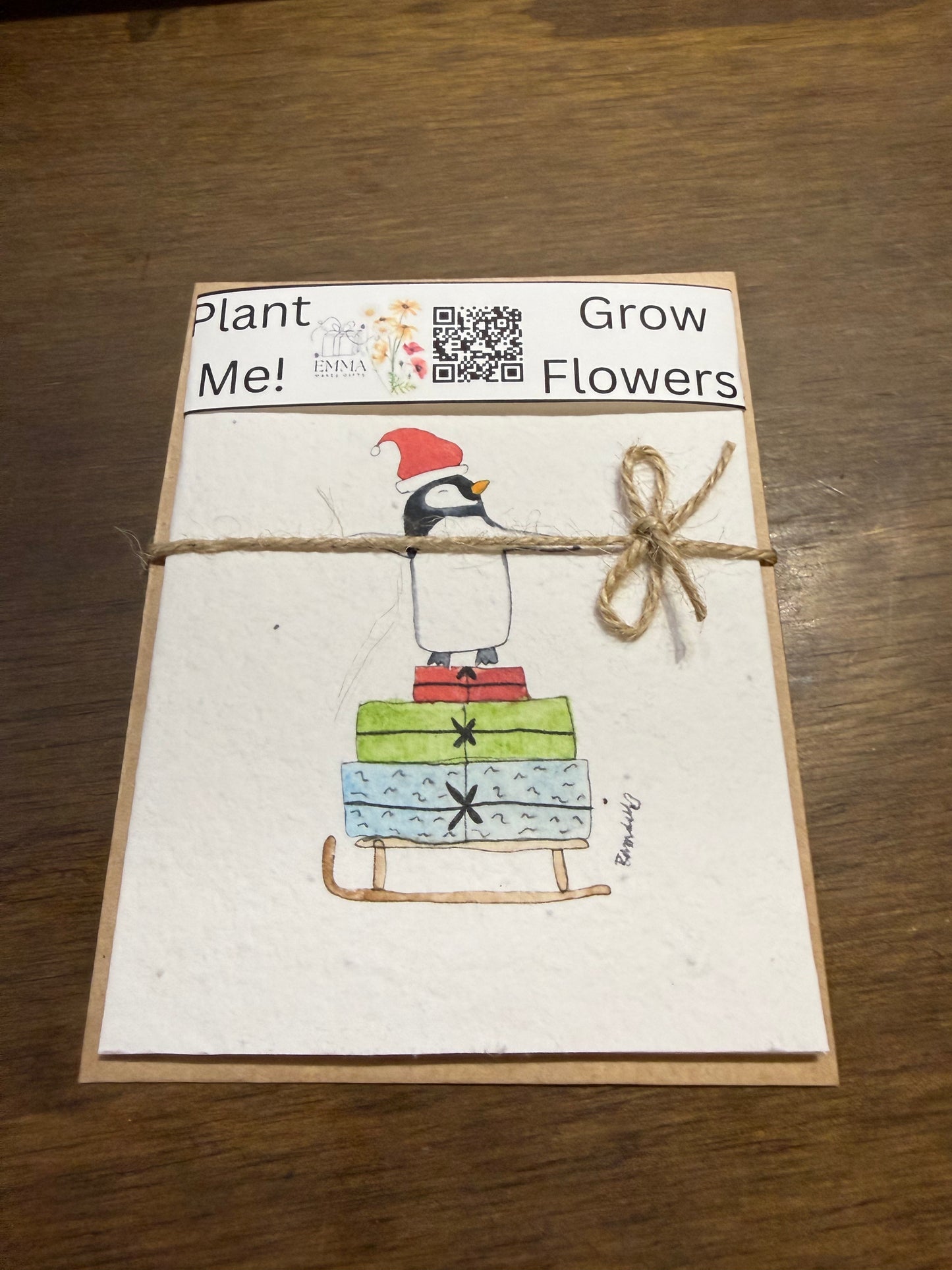 Handpainted Watercolor Cards on Plantable Paper