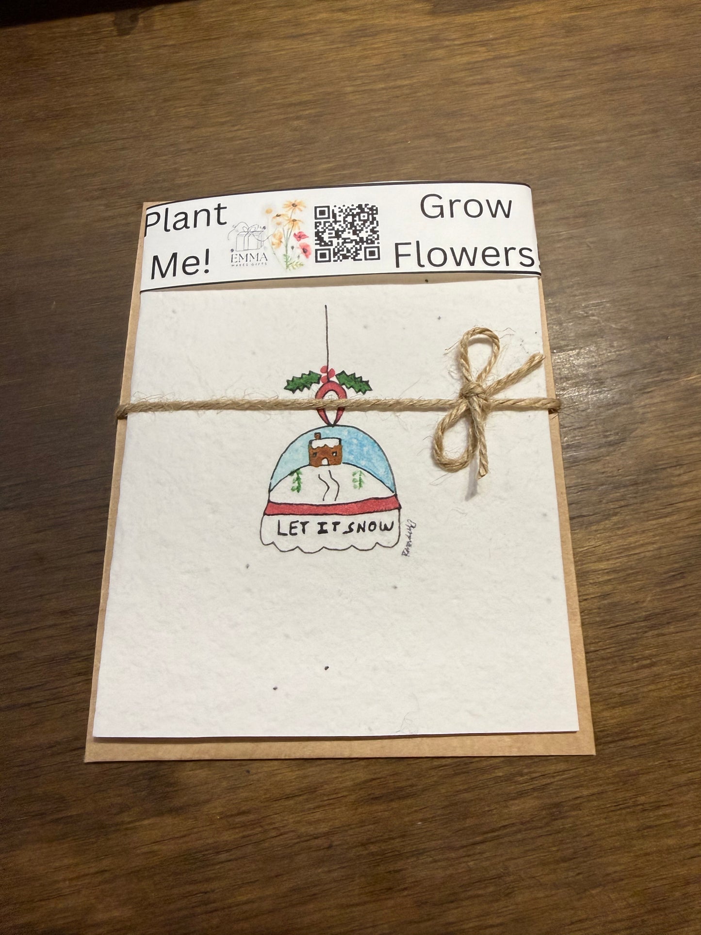 Handpainted Watercolor Cards on Plantable Paper
