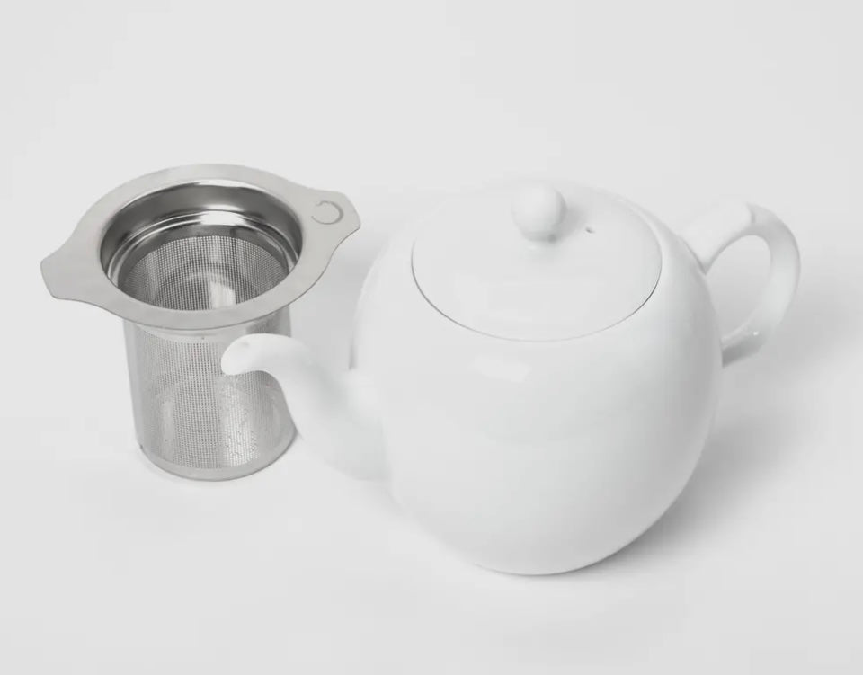 Teapot with Filter Pure White 750ml “Perfection”