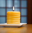 Beeswax Candle Pillar or Round EA   - BC Candles