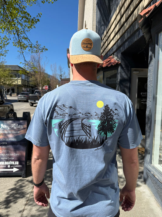 Salmon Arm Wharf Unisex Retro T-Shirt