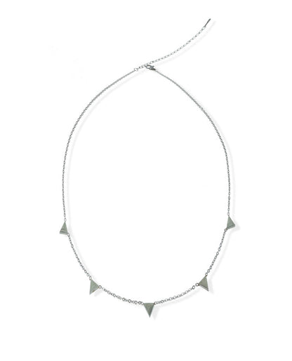jj + rr Stainless Steel Triangle Necklace
