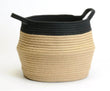Two Tone Jute Belly Basket