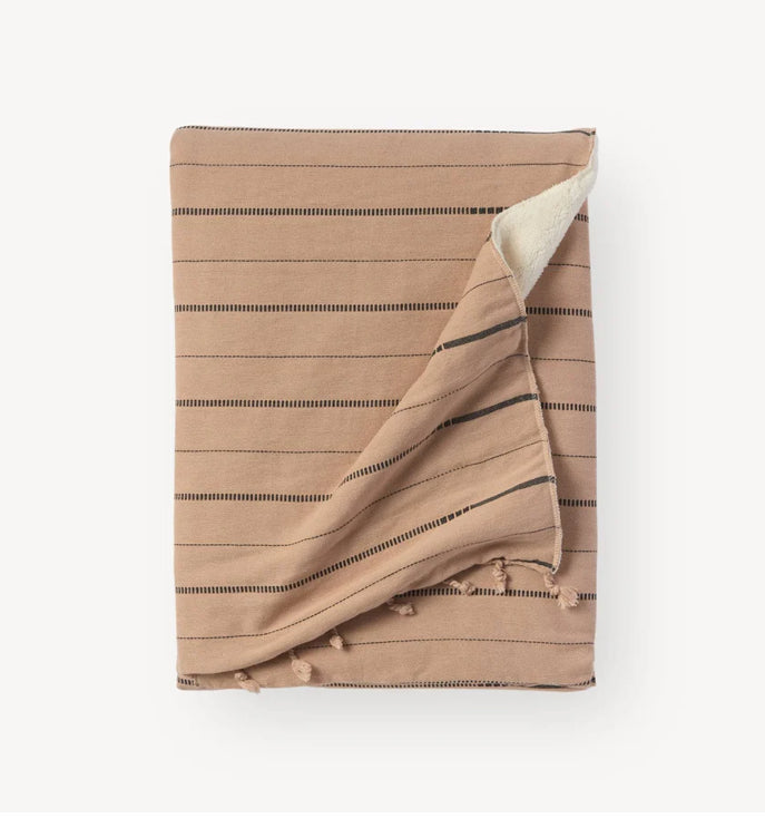 Fleece Lined Blanket Large Throw  Size: 50"W x 70"L- Pokoloko