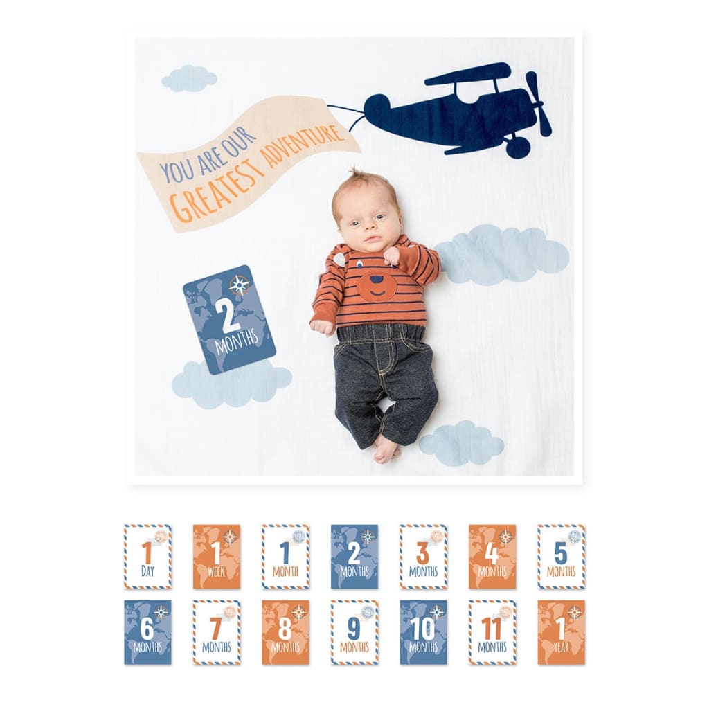Baby's 1st Year Milestone Blankets Lulujo