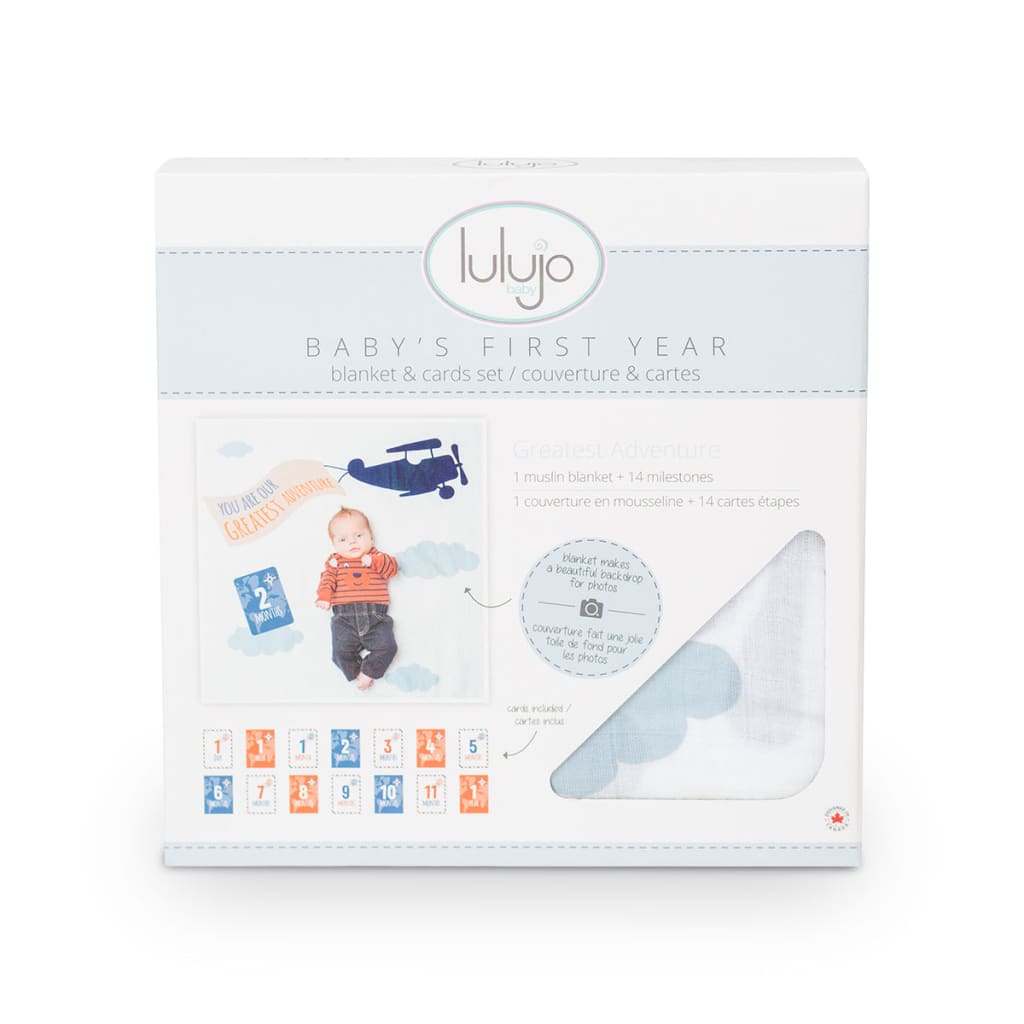 Baby's 1st Year Milestone Blankets Lulujo