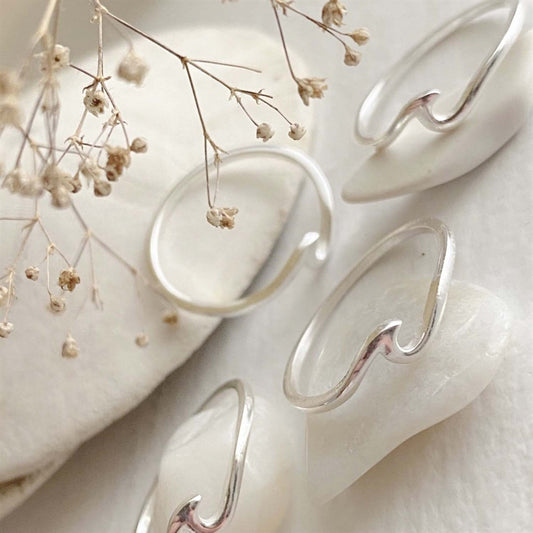 Wave Ring Sterling Silver ea