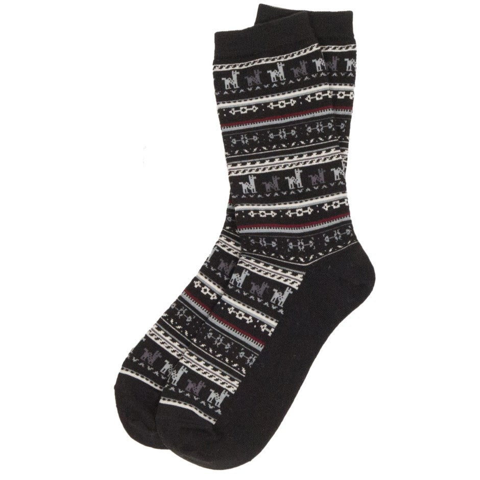 Alpaca Peruvian Socks Print