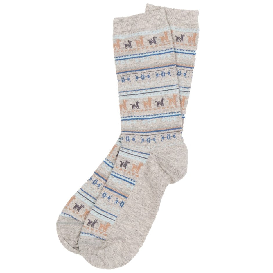 Alpaca Peruvian Socks Print