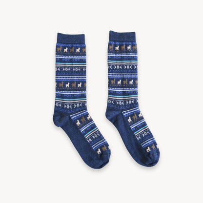 Alpaca Peruvian Socks Print