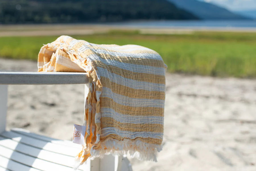 Turkish Towel Striped  “Mae” Art of Movement