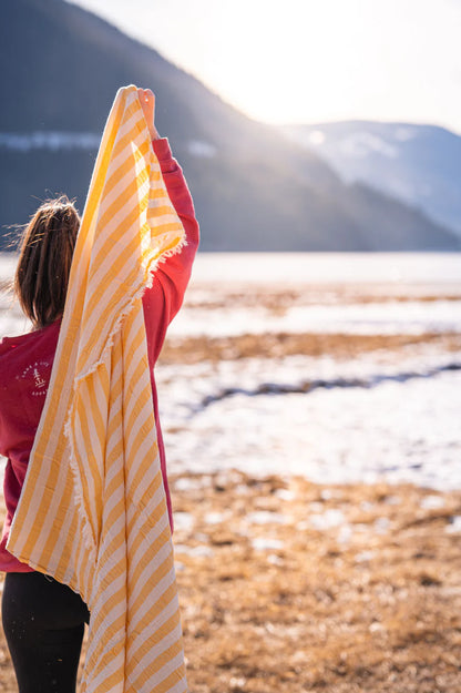 Turkish Towel Striped  “Mae” Art of Movement