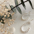 Beaded Hoop Sterling Silver Earrings Pika