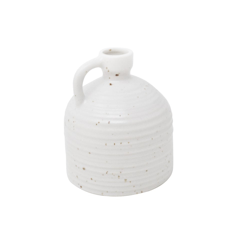 Vase White Textured EA