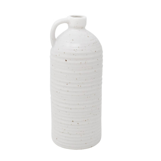 Vase White Textured EA