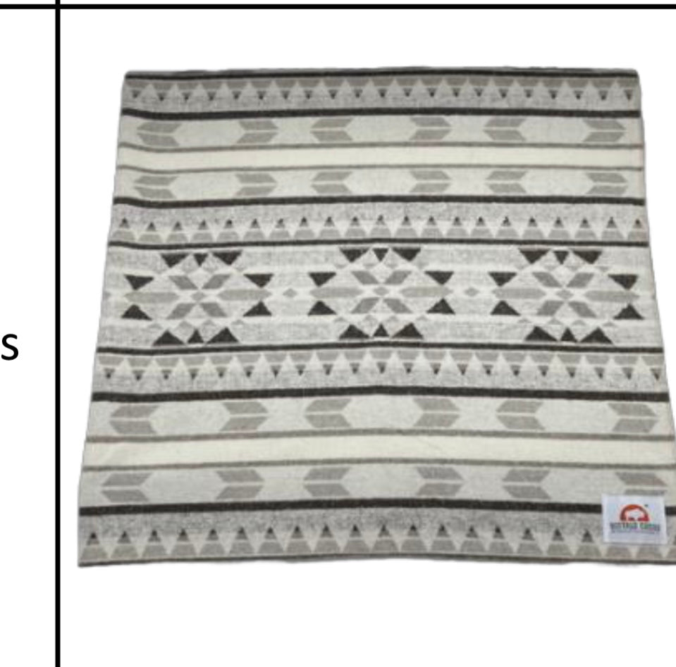 Buffalo Cross Blanket Made in Canada