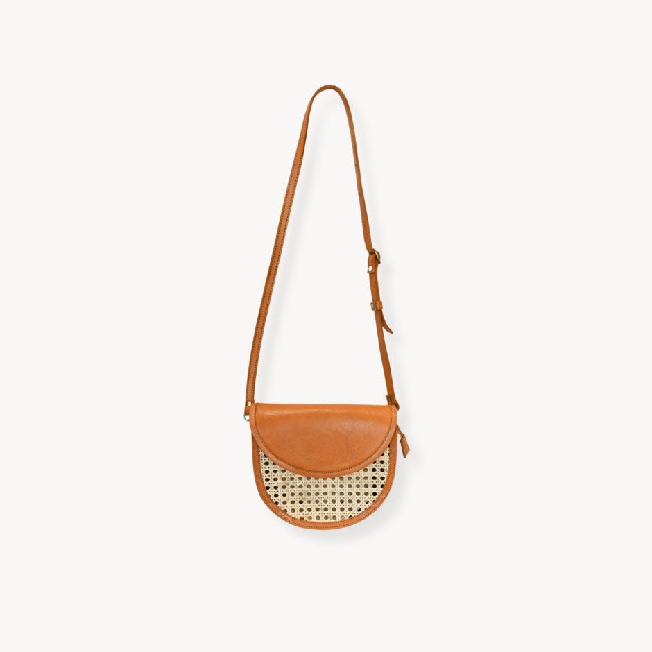 Leather Bag / Purse w Cane Accent  Assorted Shape EA Pokoloko
