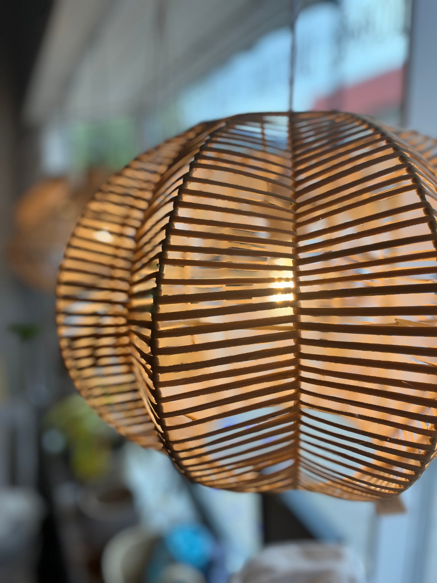 Suspended Hanging Rattan Lamp  ea