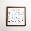 Animal Tracks Print Framed