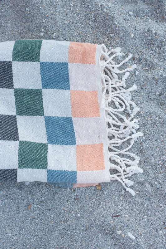 Art Of Movement Checked Out Towel