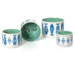 Salmon in the wild ceramic measuring cups