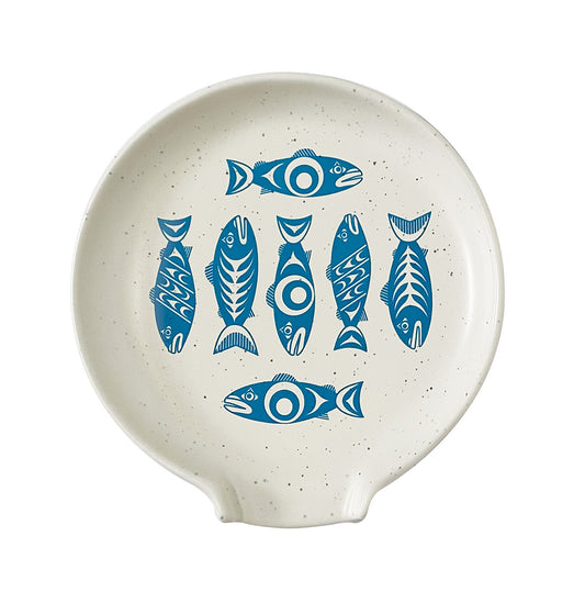 Salmon in the Wild Spoon Rest by Native North West